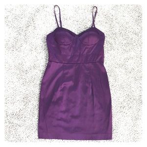 Sleek purple dress